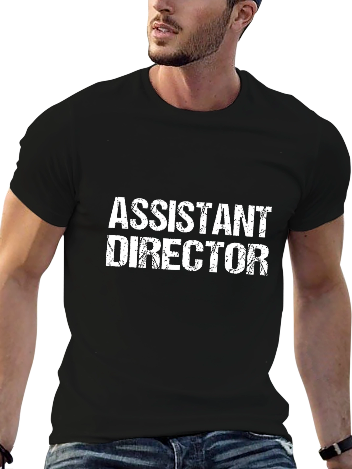 Assistant Director Black Graphic T-Shirt