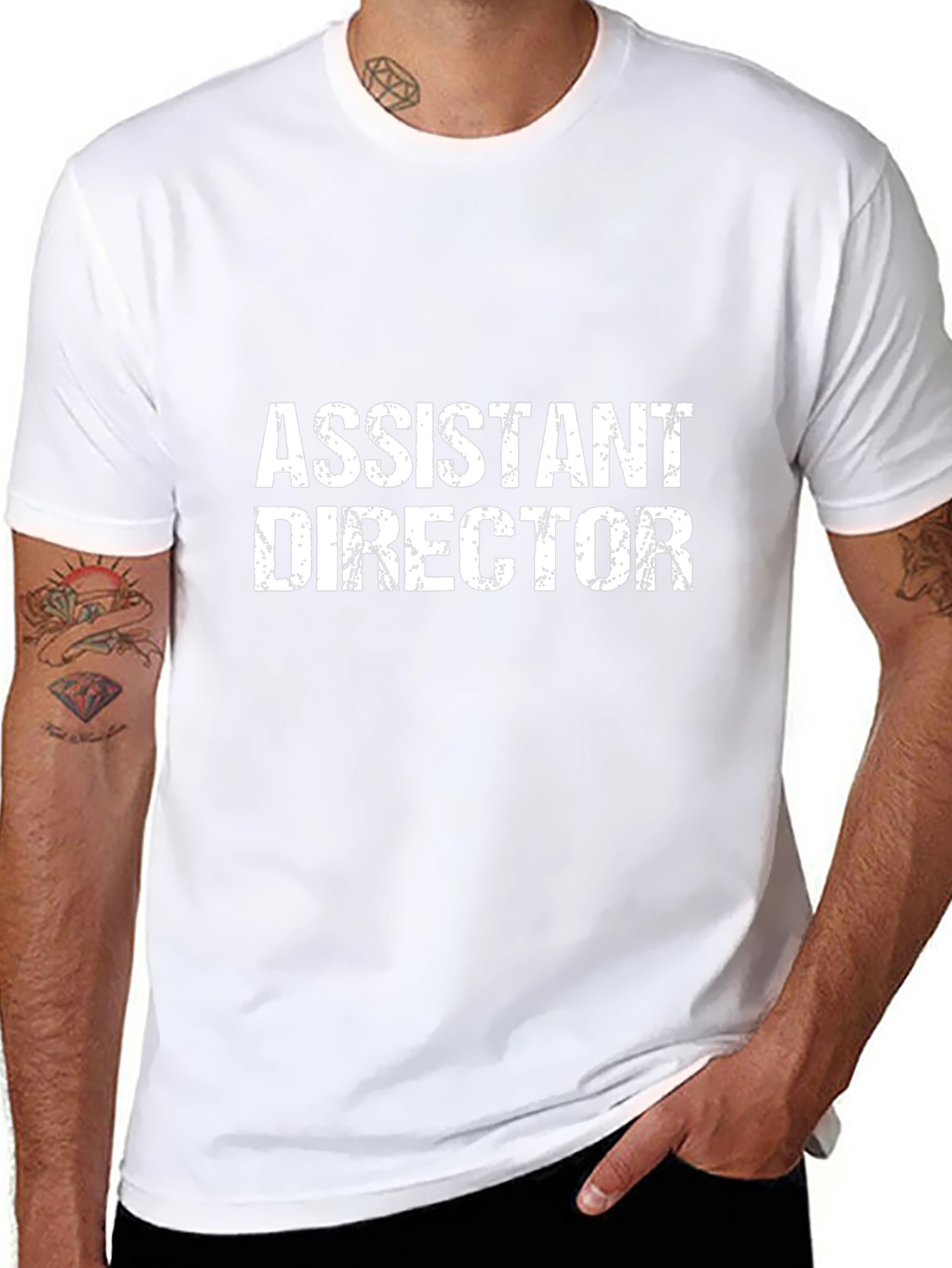 Assistant Director Black Graphic T-Shirt