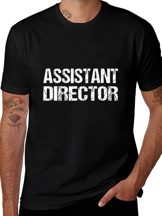 Assistant Director Black Graphic T-Shirt
