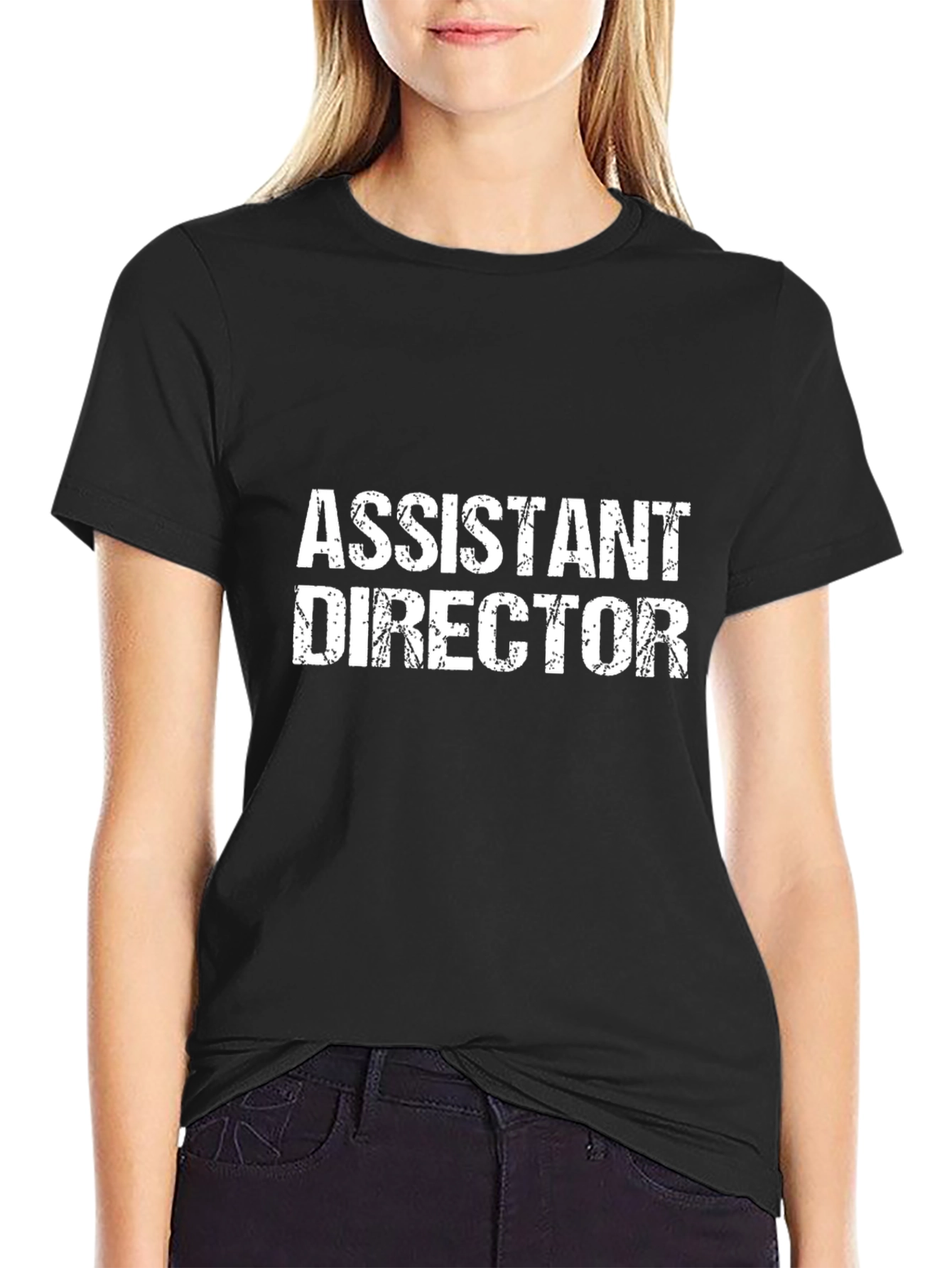 Assistant Director Black Graphic T-Shirt