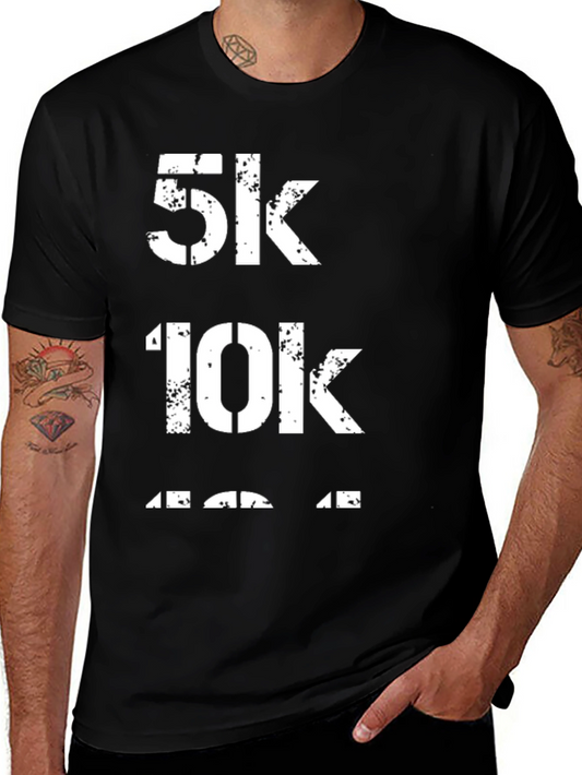 5K 10K 13.1K Black Running T-Shirt