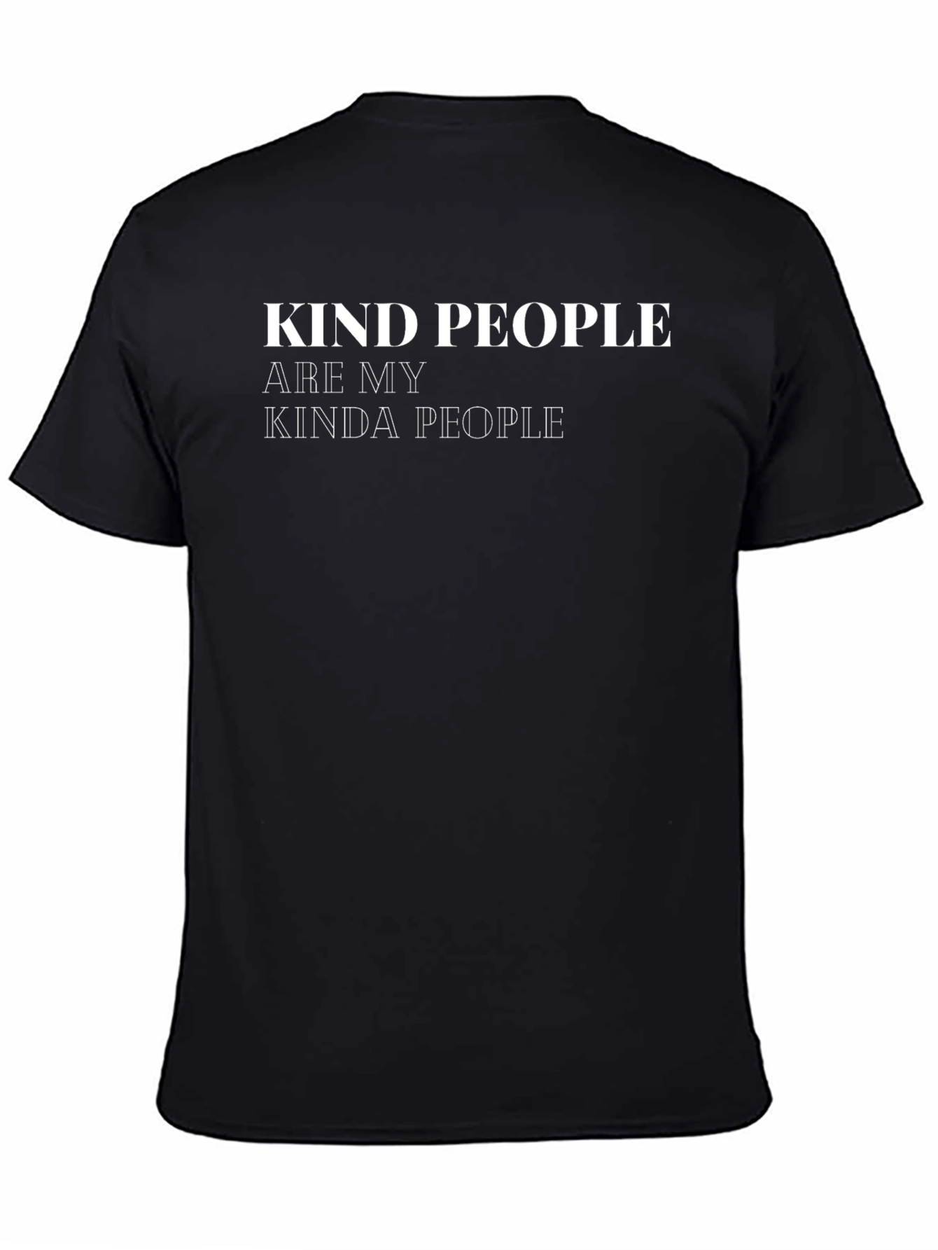 Kind People T-Shirt - Black Graphic Tee