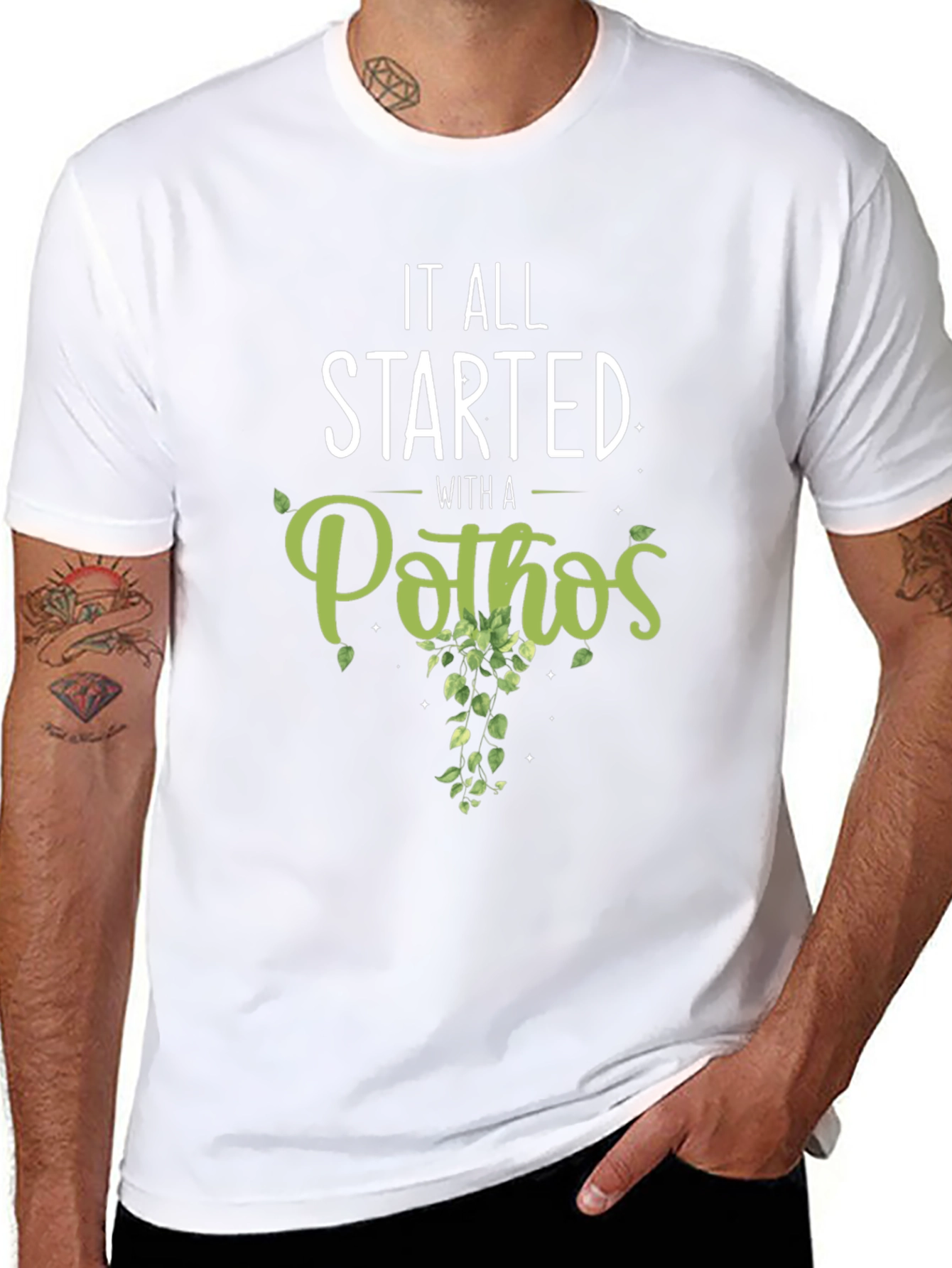 It All Started With A Pothos T-Shirt