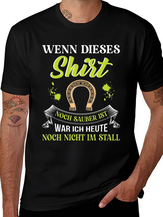 Funny Horse Lover T-Shirt - Clean Shirt Stall Humor
