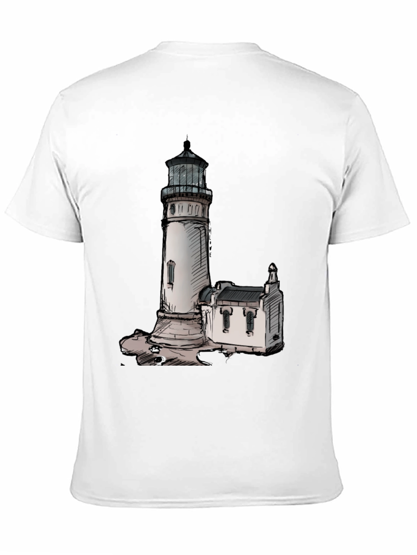 Lighthouse Graphic Tee - Coastal Style