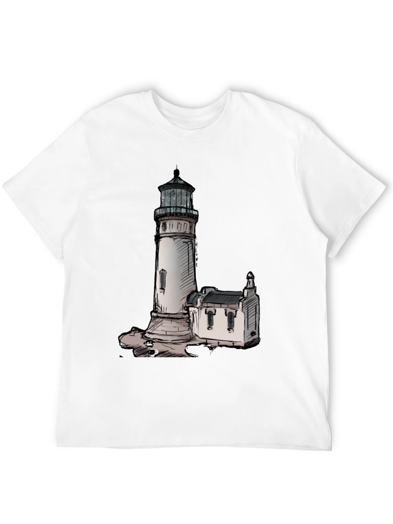 Lighthouse Graphic Tee - Coastal Style