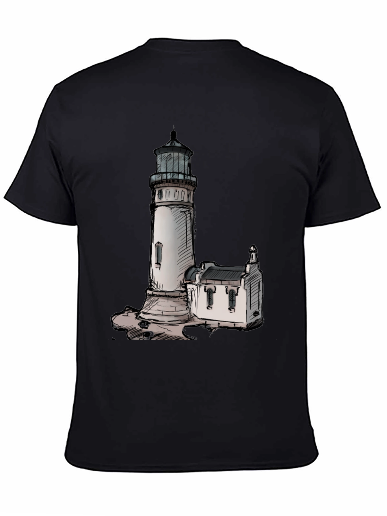 Lighthouse Graphic Tee - Coastal Style