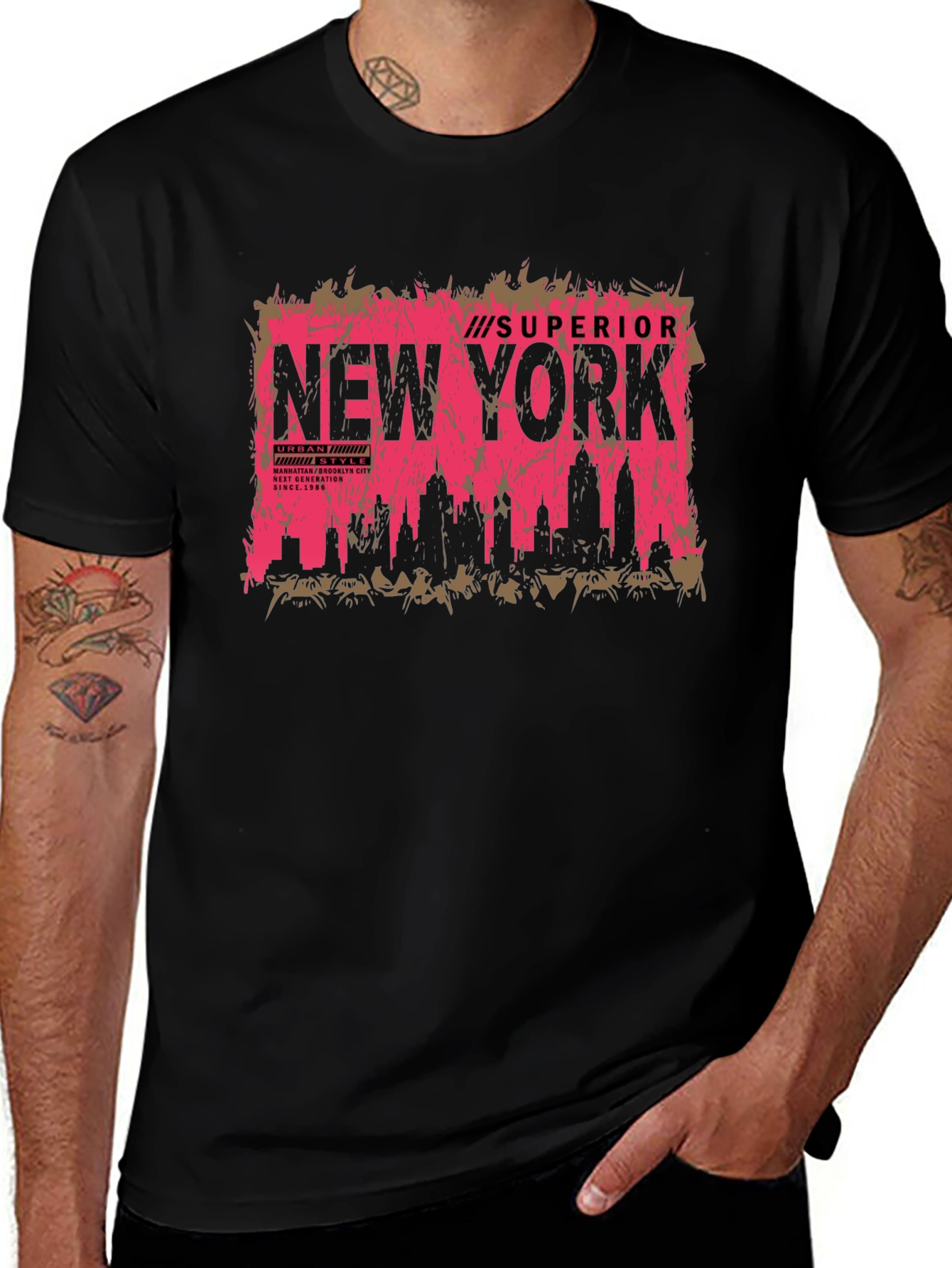 New York City Skyline T-Shirt - Urban Style
