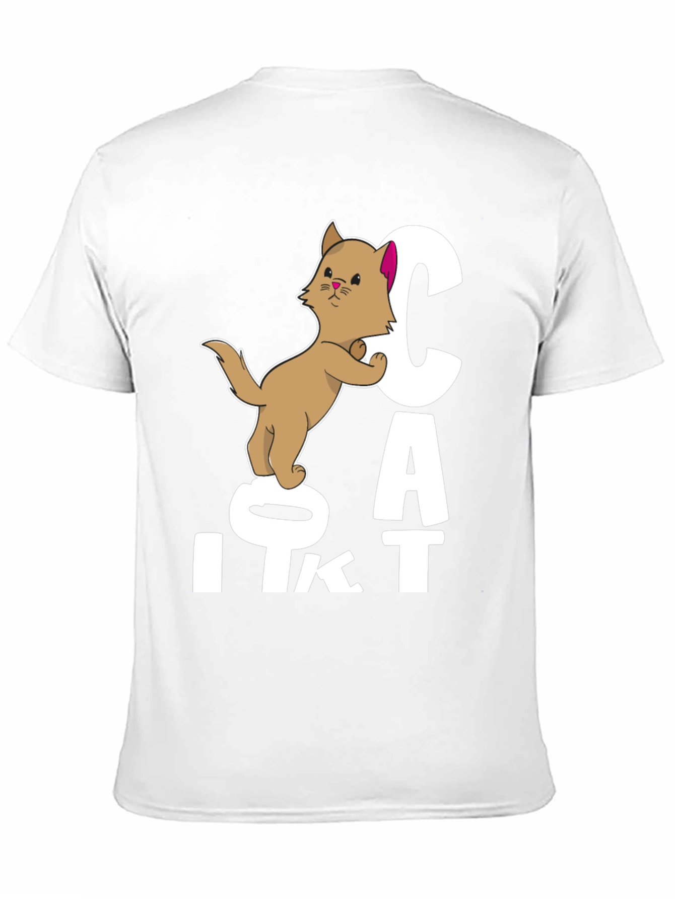 Cute Cat Cartoon Graphic T-Shirt