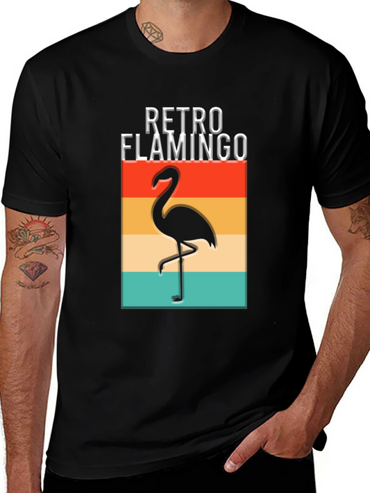 Retro Flamingo Graphic T-Shirt - Unique Design