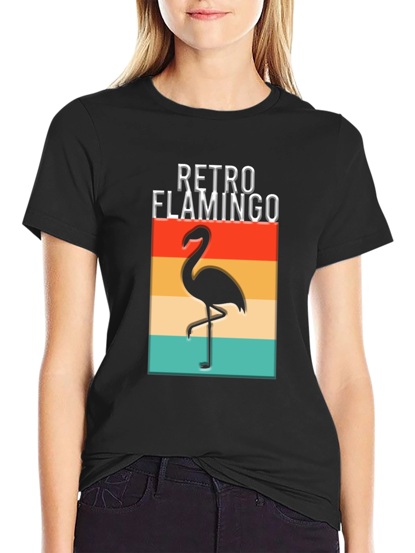 Retro Flamingo Graphic T-Shirt - Unique Design