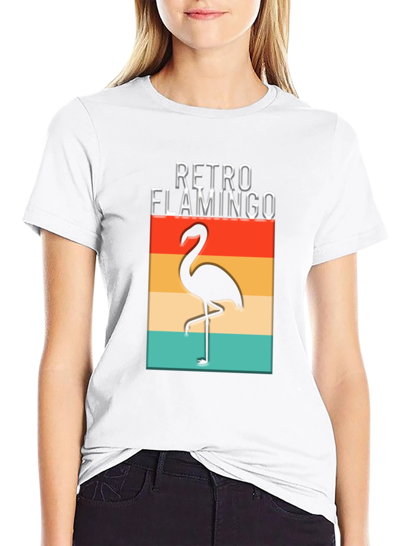 Retro Flamingo Graphic T-Shirt - Unique Design