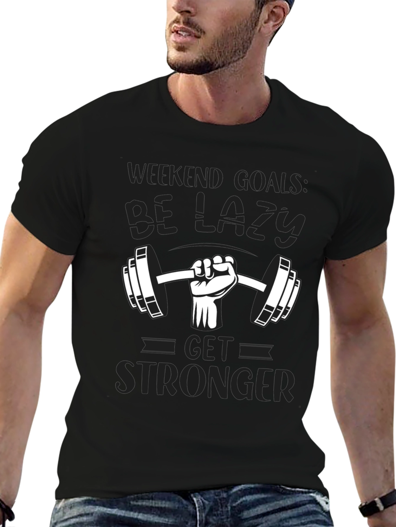 Weekend Goals Lazy Gym T-Shirt