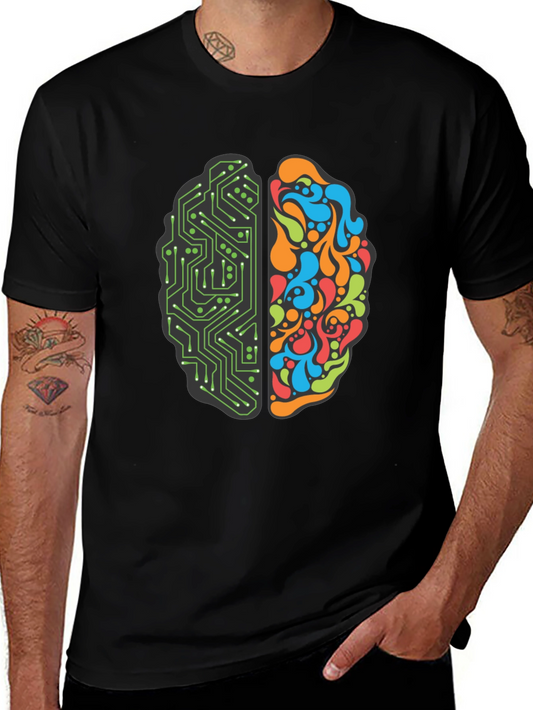 Brain Circuit T-Shirt: Logic & Creativity