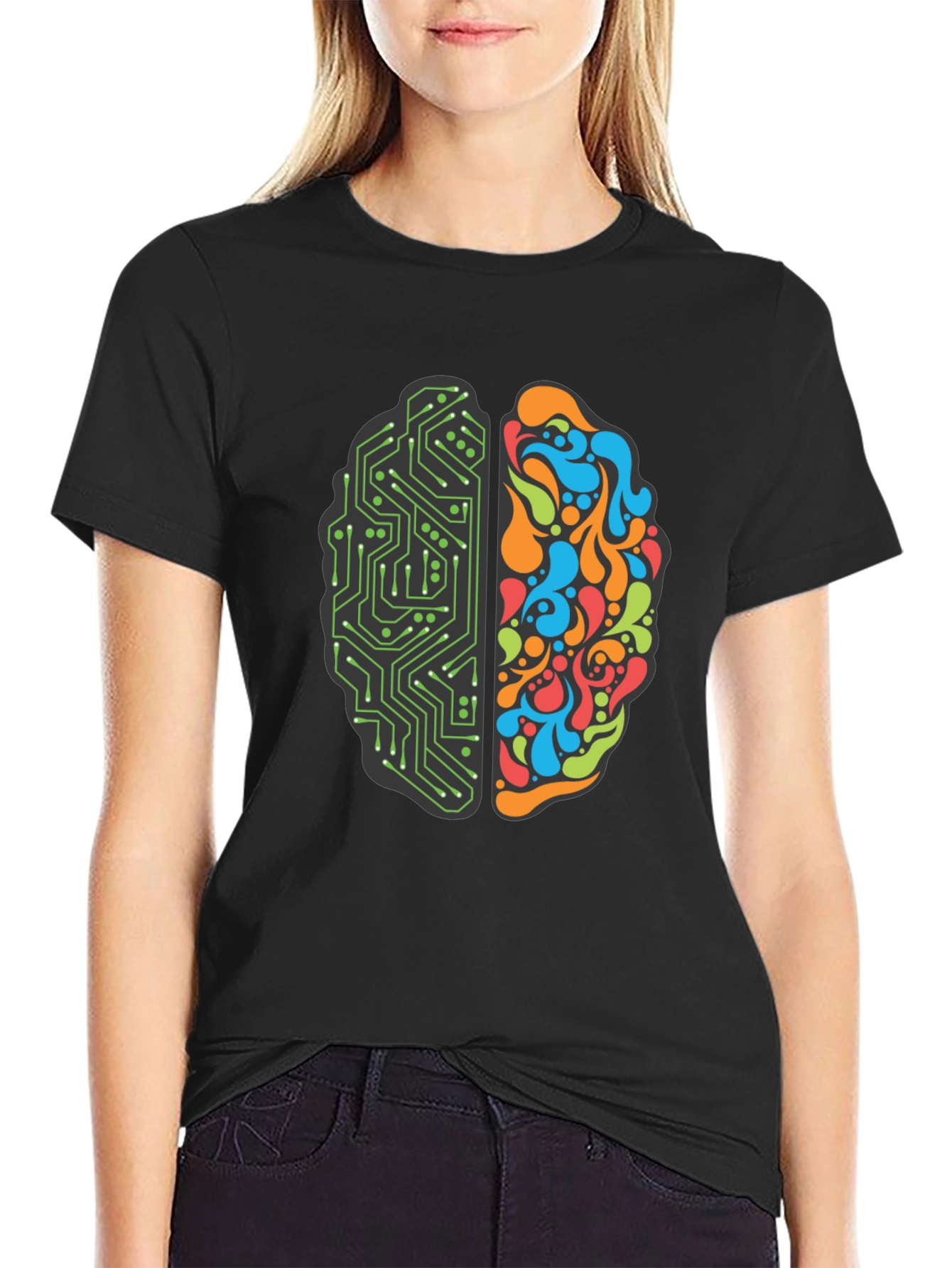 Brain Circuit T-Shirt: Logic & Creativity