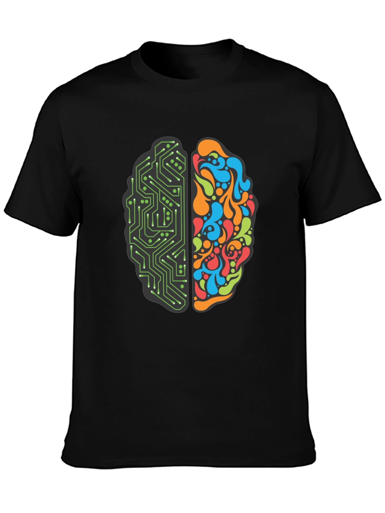 Brain Circuit T-Shirt: Logic & Creativity