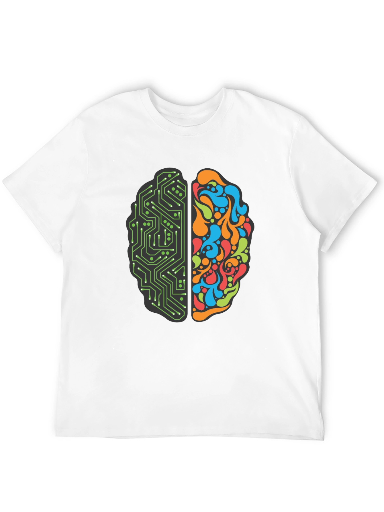 Brain Circuit T-Shirt: Logic & Creativity