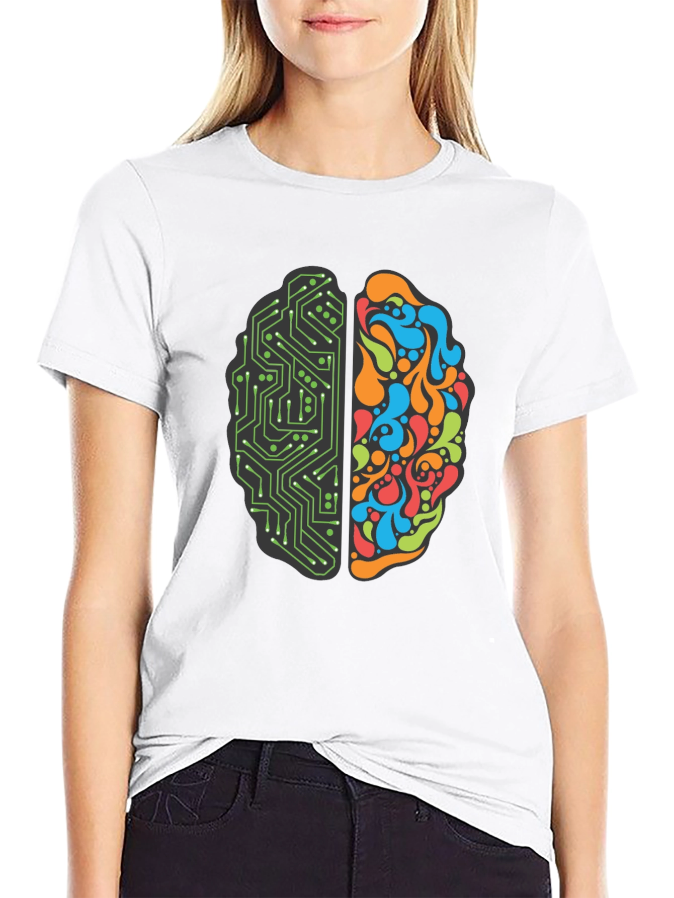 Brain Circuit T-Shirt: Logic & Creativity