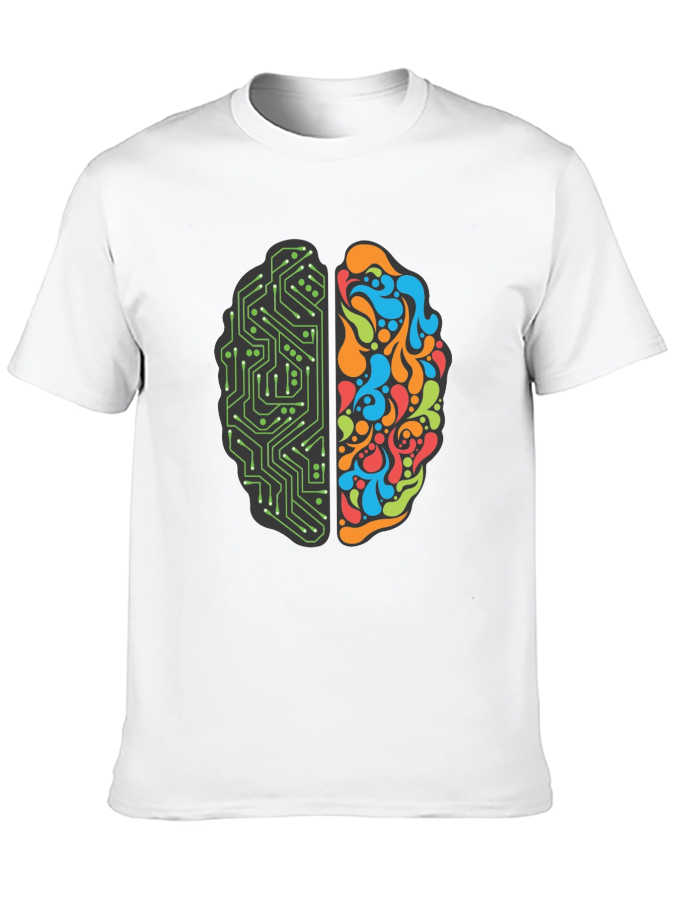 Brain Circuit T-Shirt: Logic & Creativity
