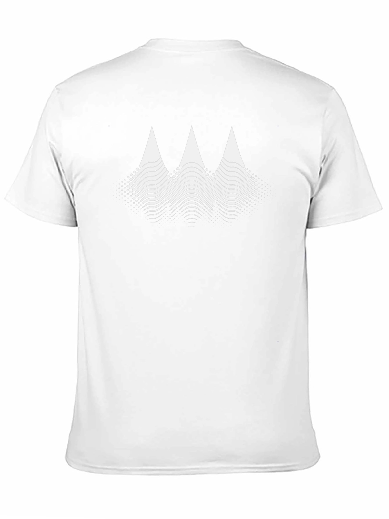 Abstract Mountain Peaks Graphic Tee - Black