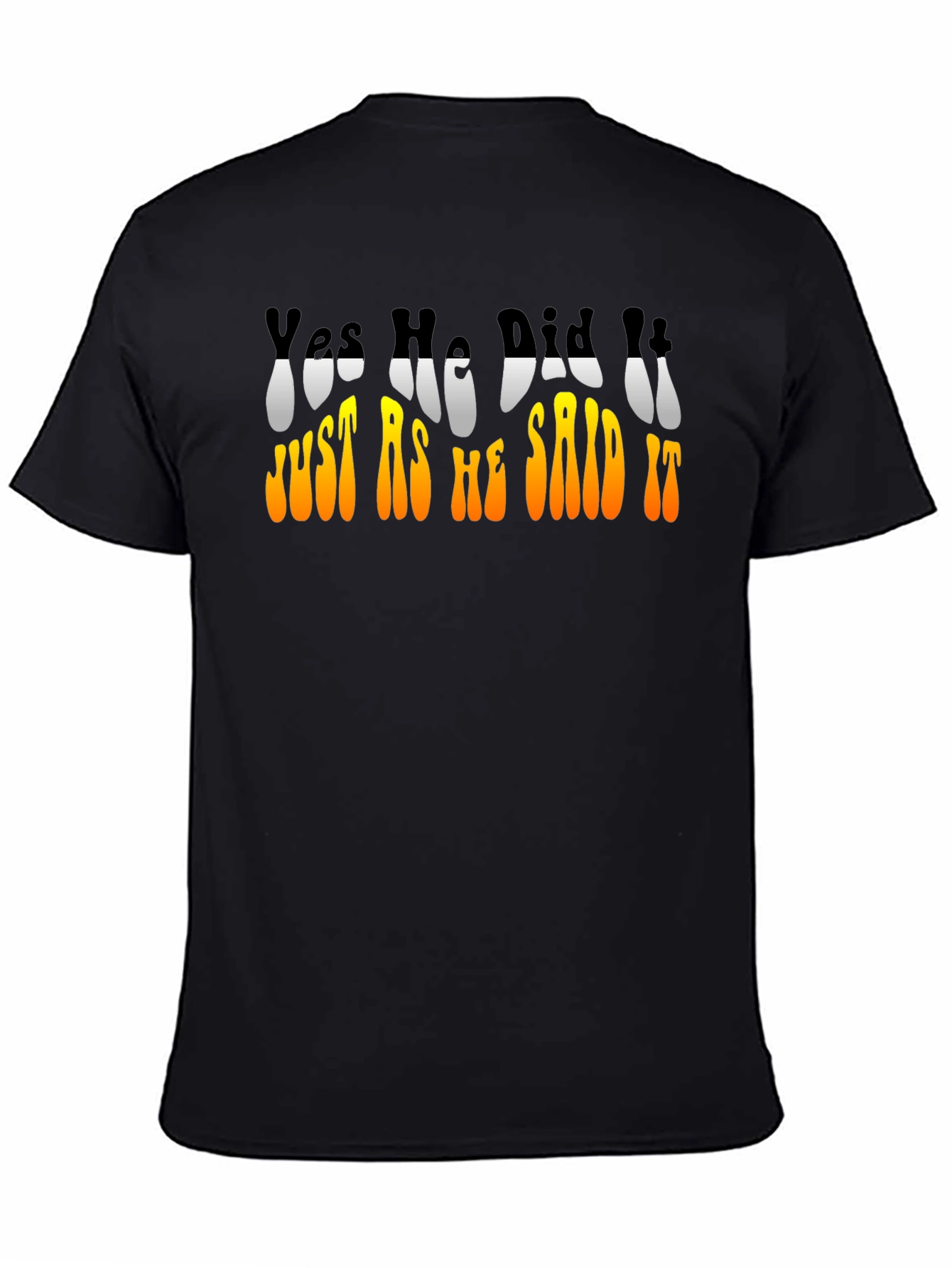 Retro Yes He Did It Graphic T-Shirt