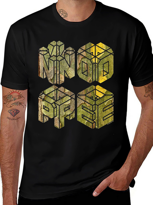 Geometric Camo Graphic T-Shirt - MNOPE Design
