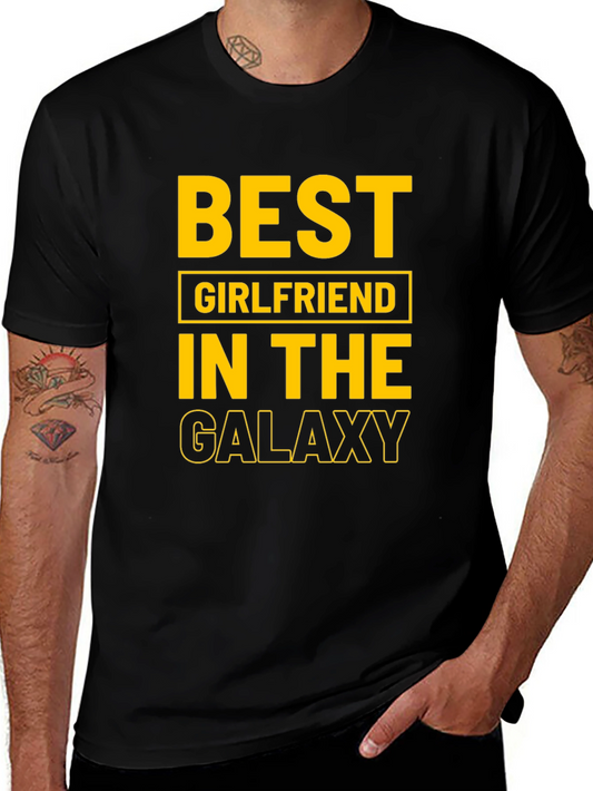Best Girlfriend in the Galaxy Black T-Shirt