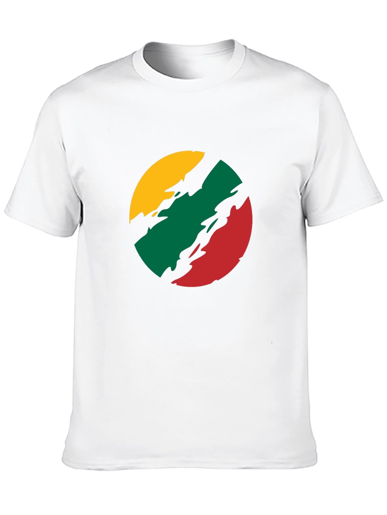 Lithuanian Flag T-Shirt - Black Crew Neck Tee