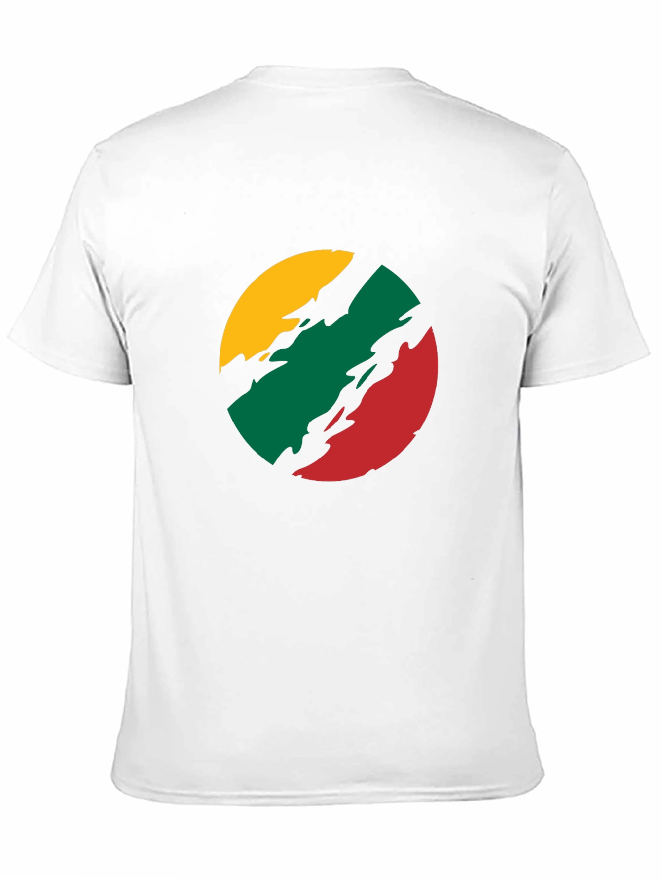 Lithuanian Flag T-Shirt - Black Crew Neck Tee