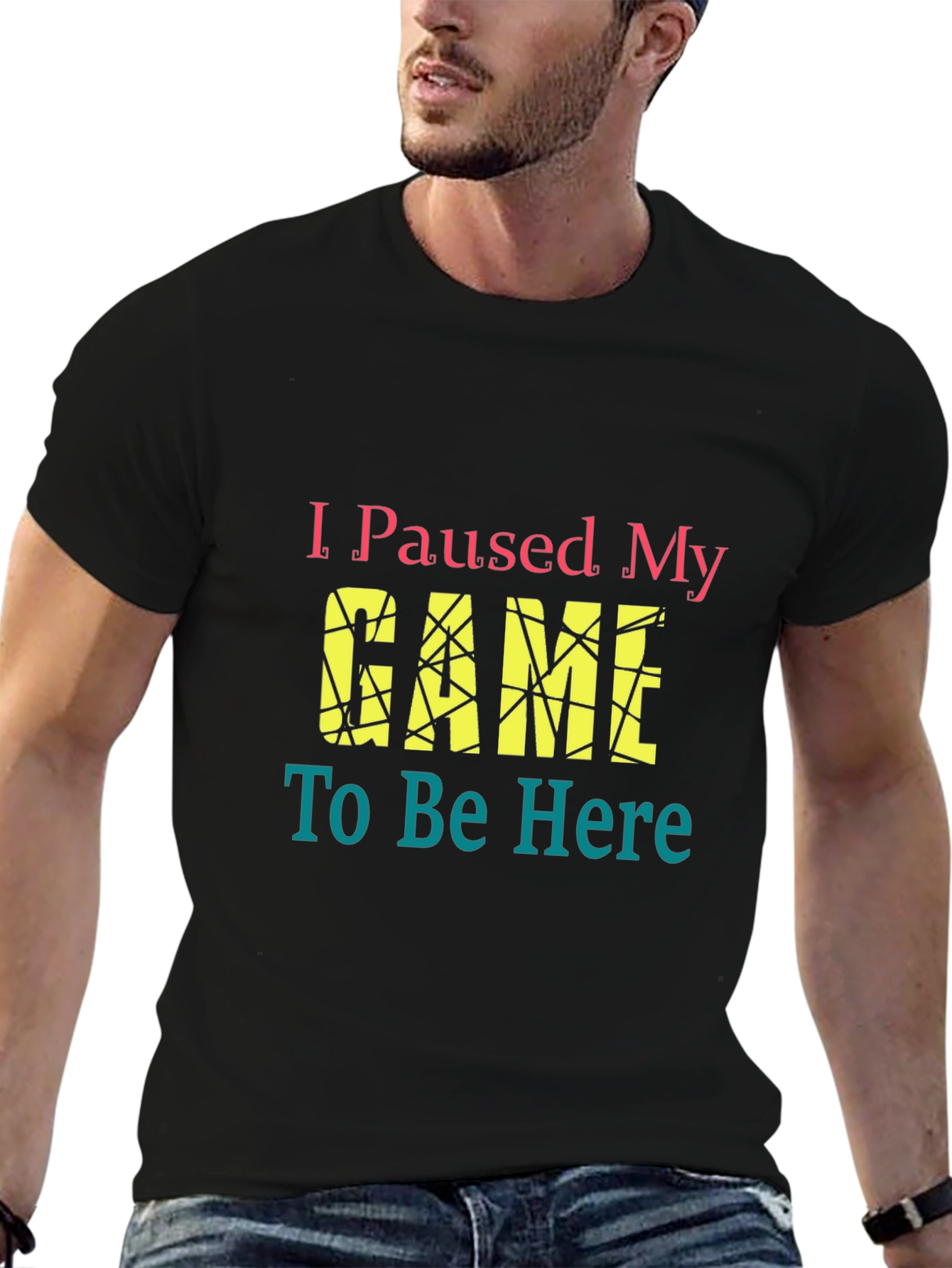 I Paused My Game Graphic Tee - Gamer T-Shirt