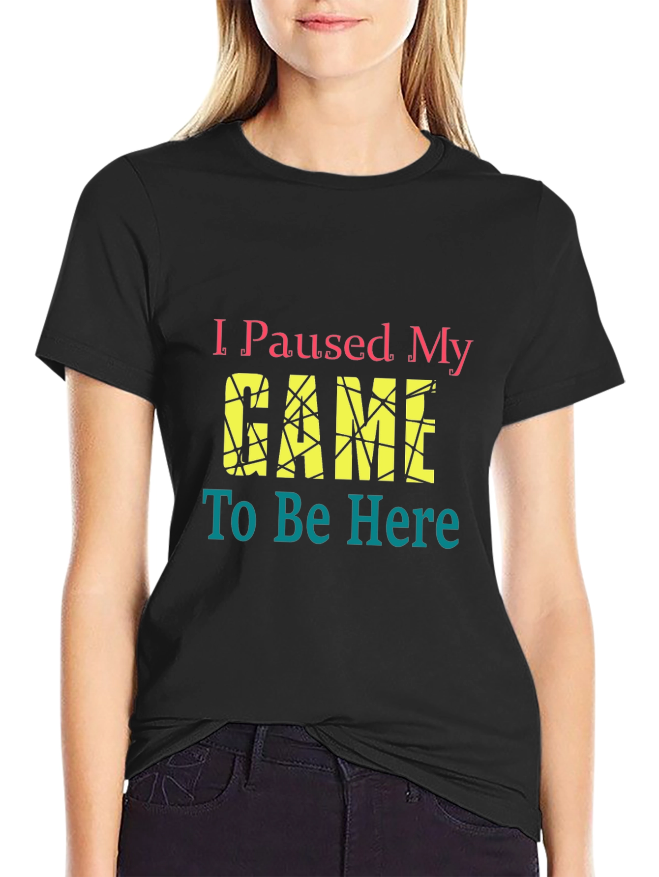 I Paused My Game Graphic Tee - Gamer T-Shirt