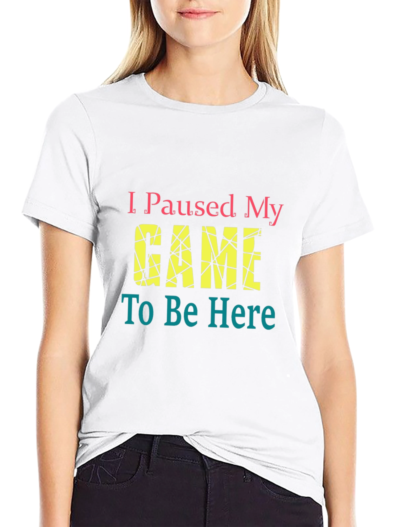I Paused My Game Graphic Tee - Gamer T-Shirt