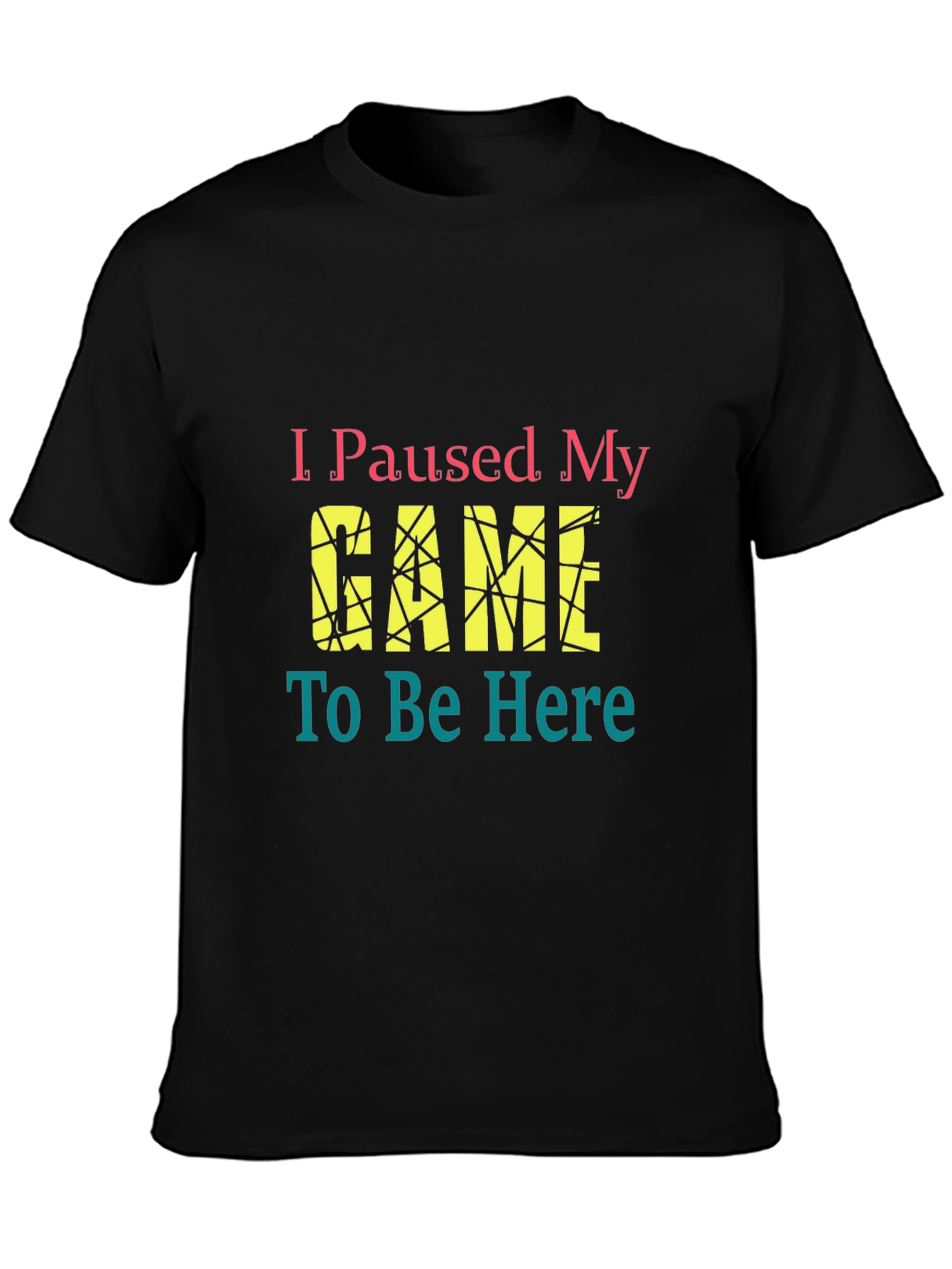 I Paused My Game Graphic Tee - Gamer T-Shirt