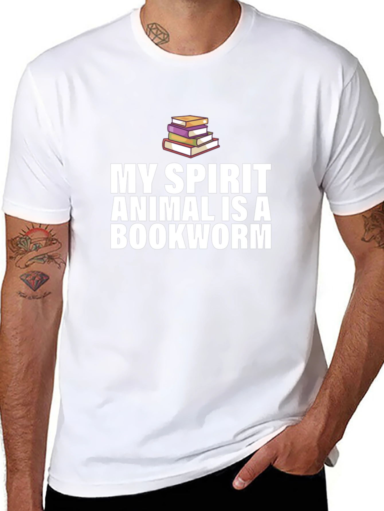 Bookworm Spirit Animal T-Shirt - Reading Lover Tee