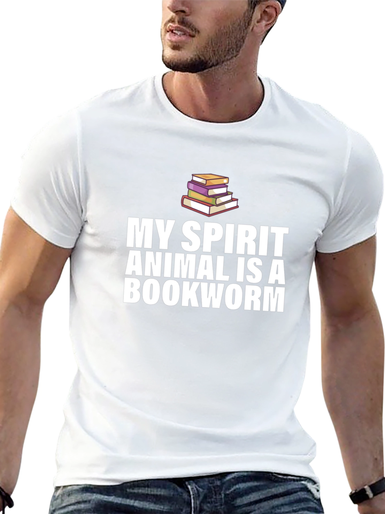 Bookworm Spirit Animal T-Shirt - Reading Lover Tee
