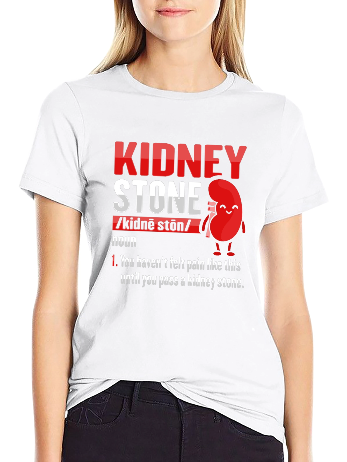 Kidney Stone Definition T-Shirt - Funny Pain Relief Tee
