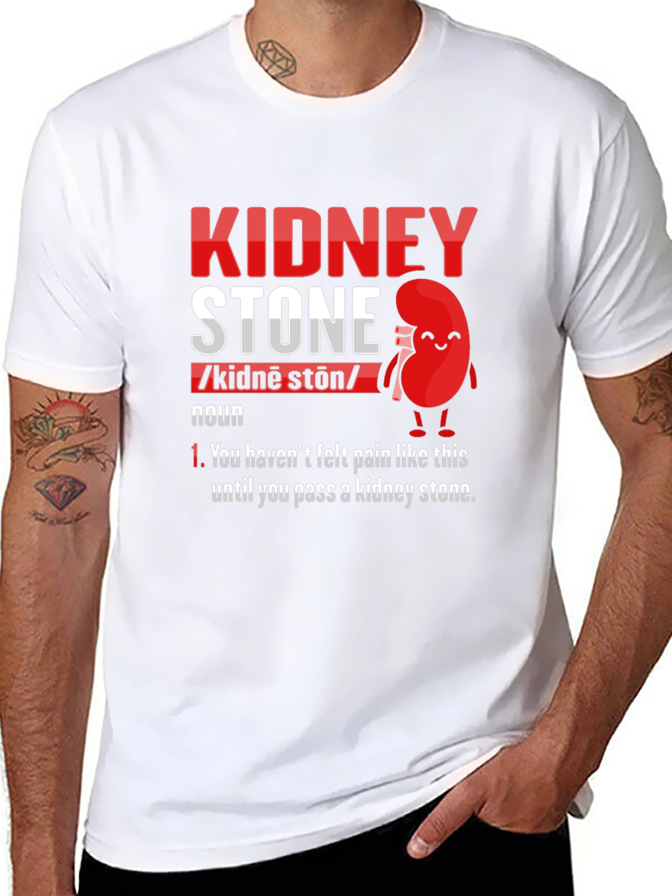 Kidney Stone Definition T-Shirt - Funny Pain Relief Tee