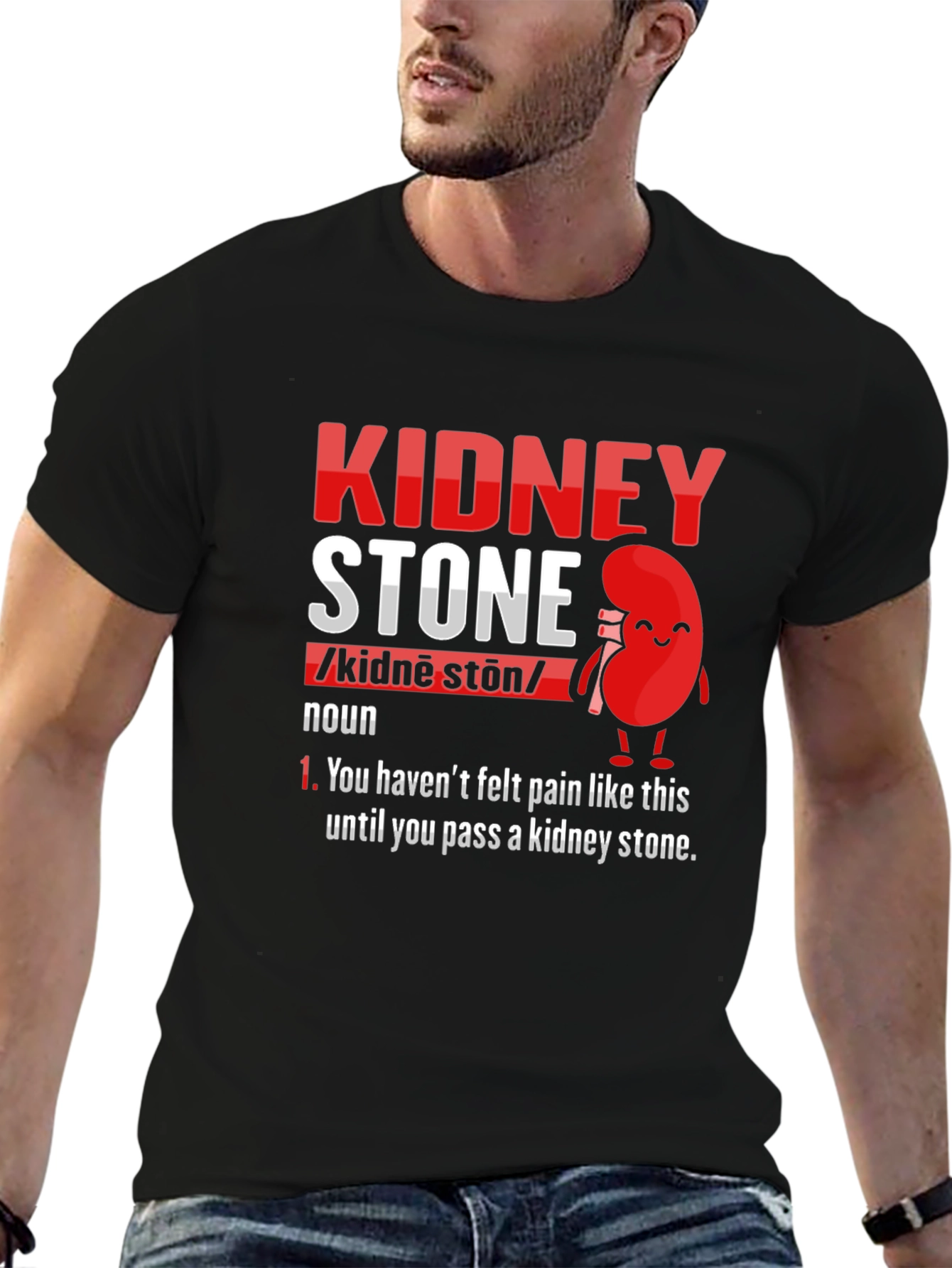 Kidney Stone Definition T-Shirt - Funny Pain Relief Tee
