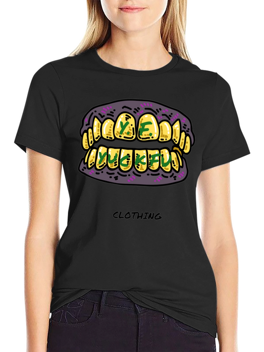 Gold Grillz Graphic T-Shirt - Unique Design