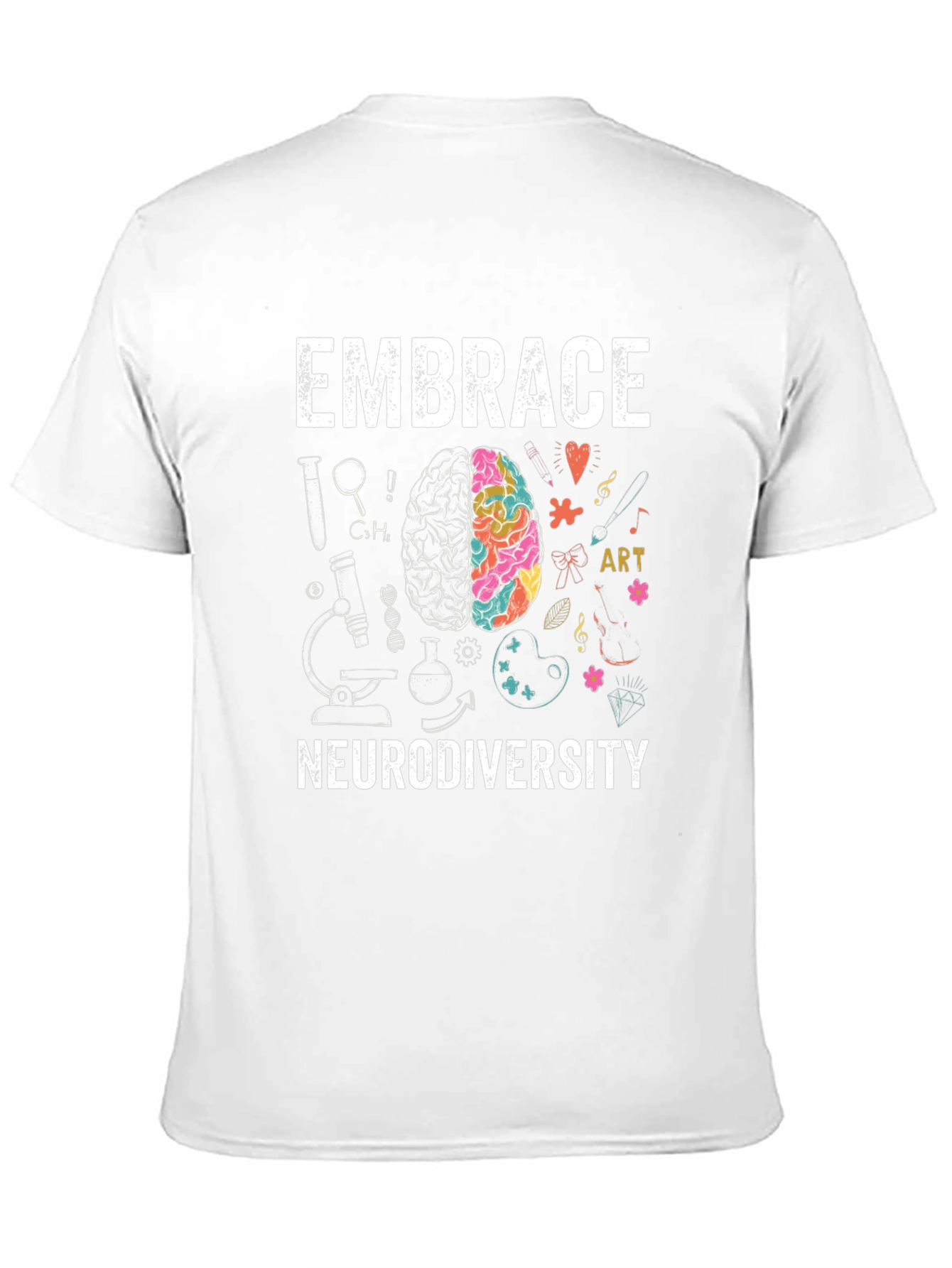 Embrace Neurodiversity Brain Graphic T-Shirt