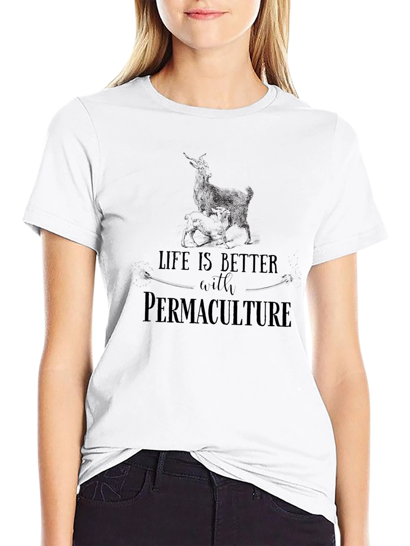 Life is Better with Permaculture T-Shirt - Black
