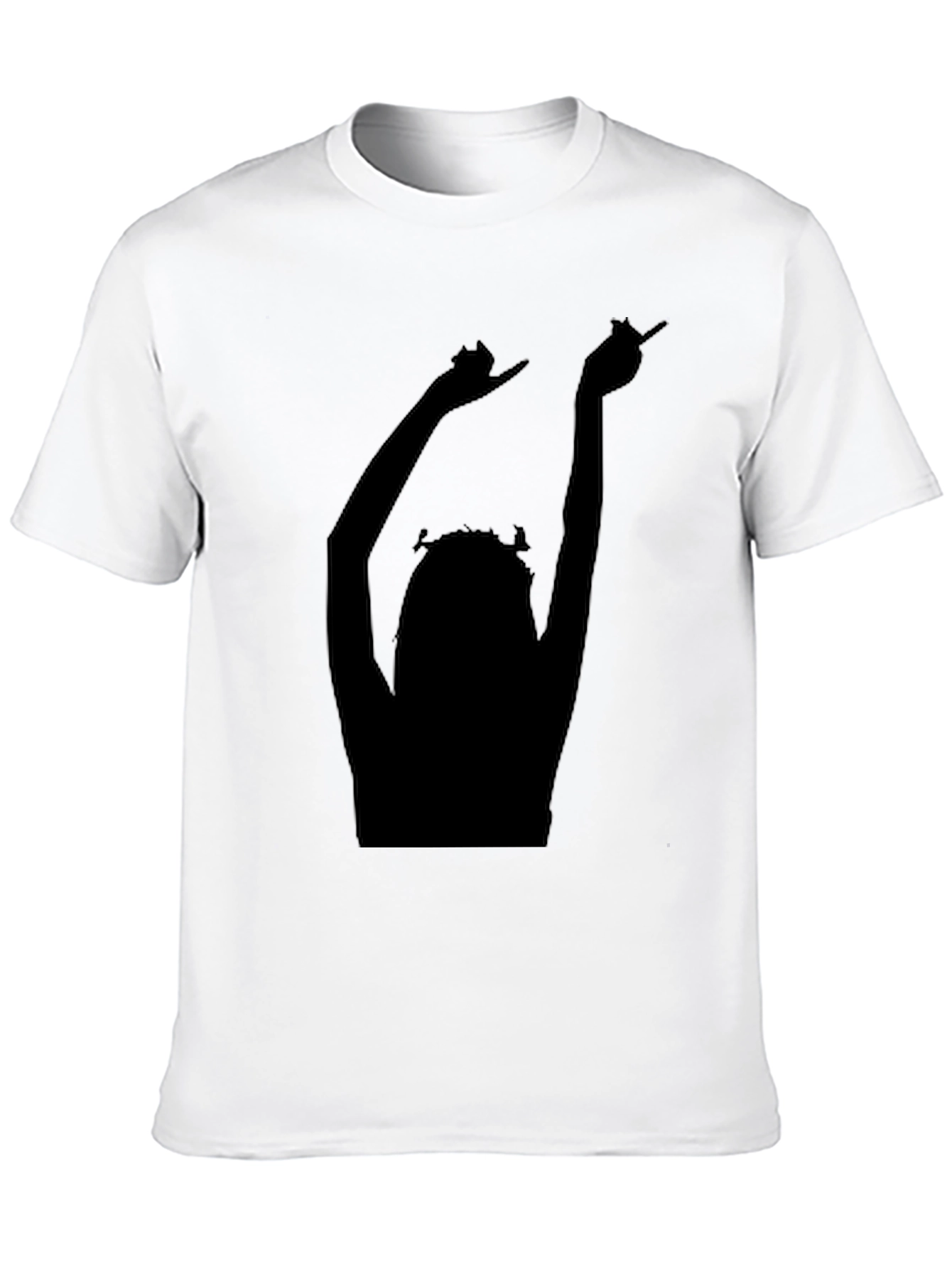 Silhouette Graphic Tee - Black Cotton Comfort Fit