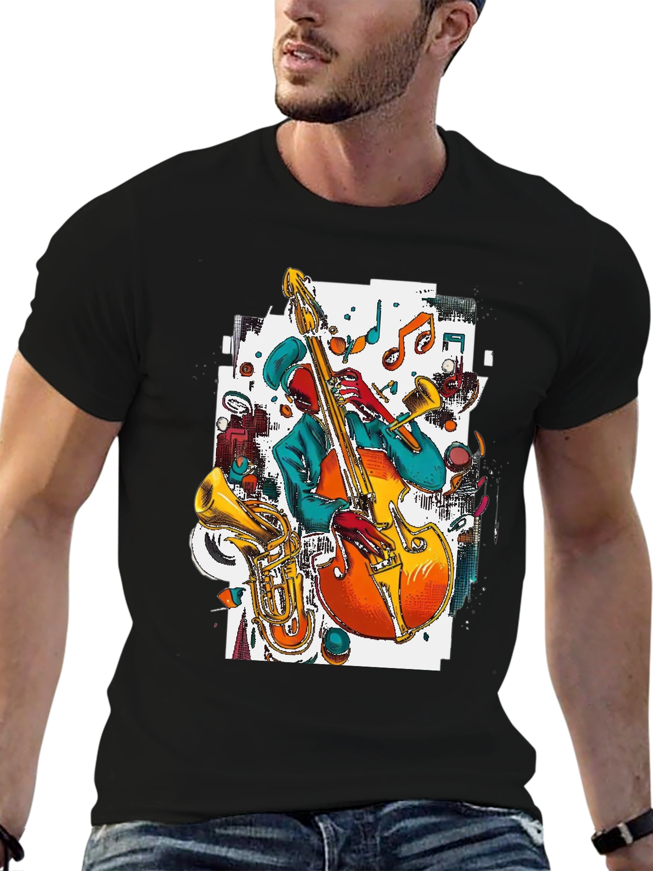 Jazz Musician Graphic Tee
