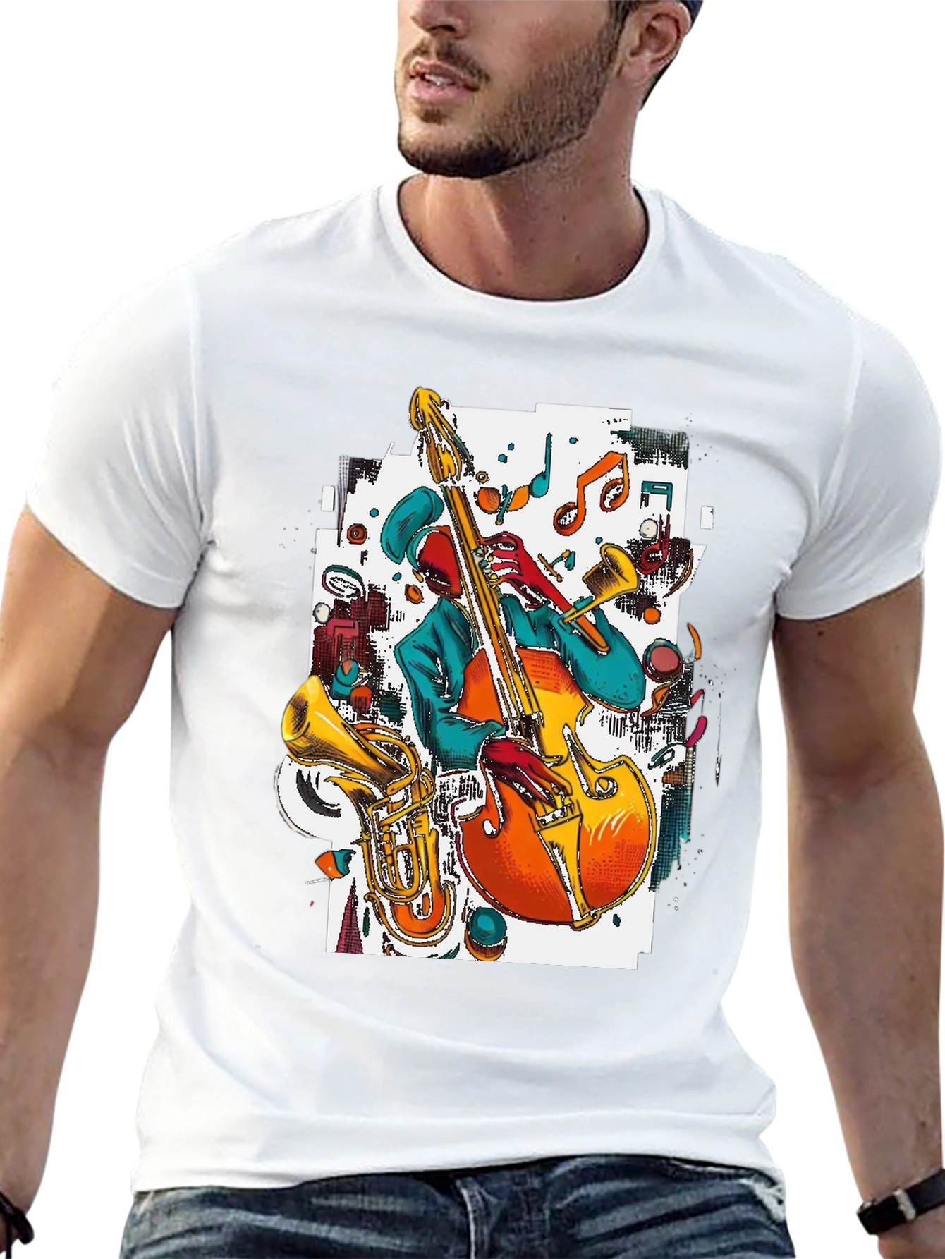 Jazz Musician Graphic Tee