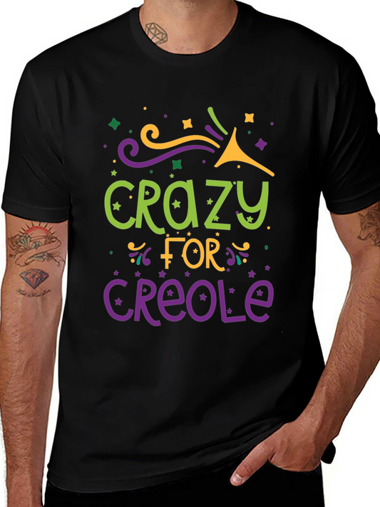 Crazy for Creole Graphic Tee - Black