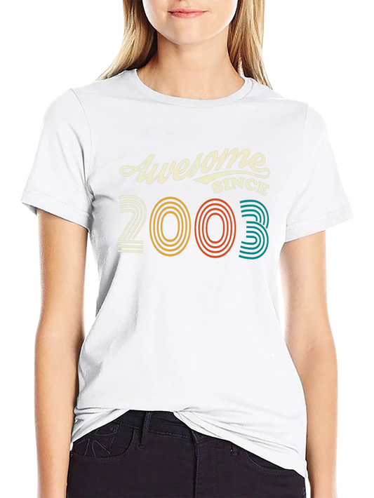 Awesome Since 2003 Black Graphic Tee