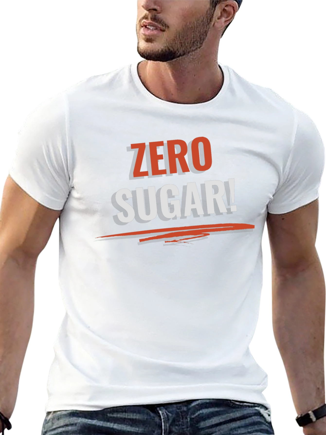 Zero Sugar Graphic Tee - Black Cotton T-Shirt
