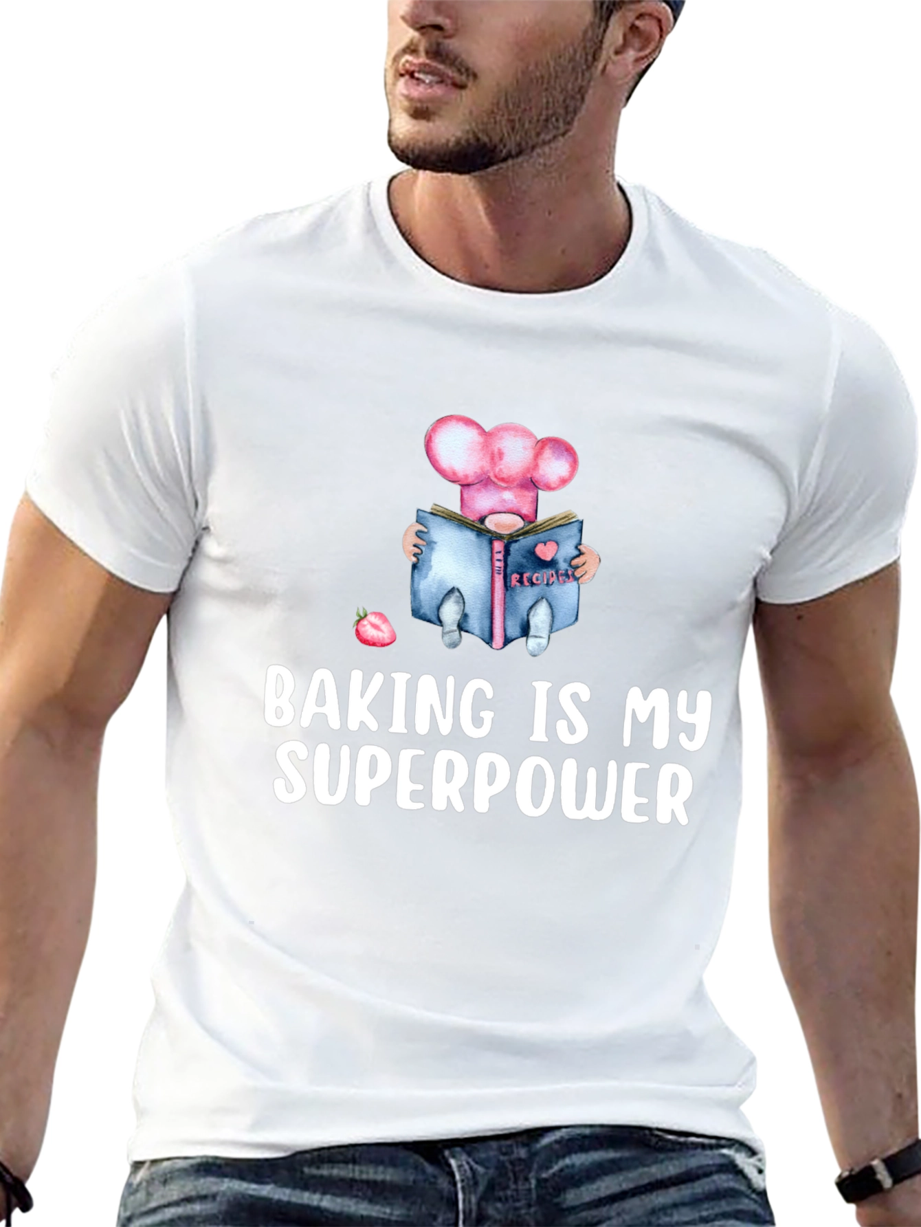 Baking Is My Superpower T-Shirt - Chef Gnome Design