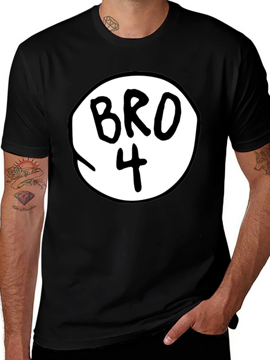 Bro Number 4 Black Tee