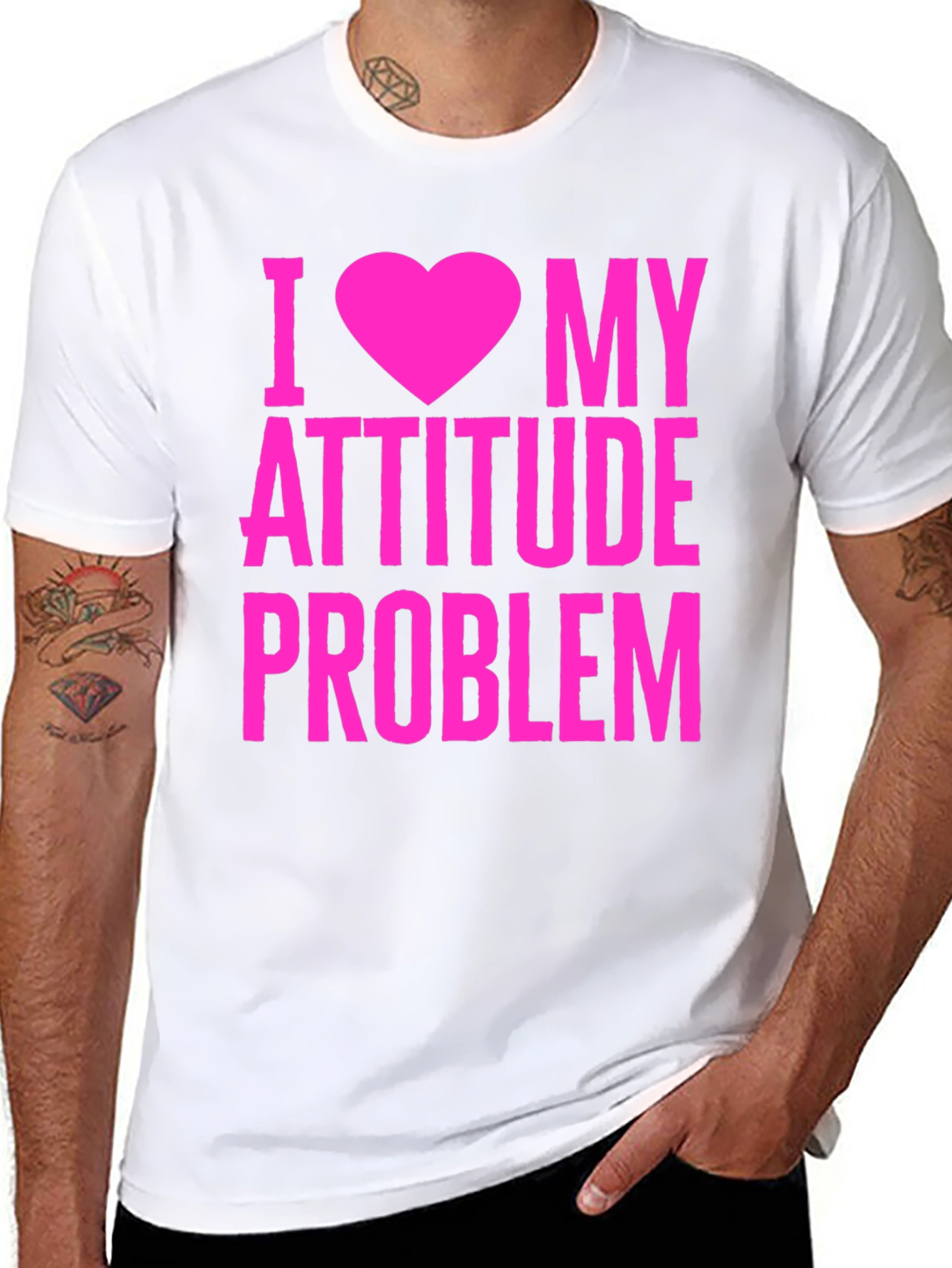 I Heart My Attitude Problem Graphic T-Shirt